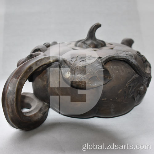 Animal Teapots Stone carved teapot Large pumpkin pot Supplier